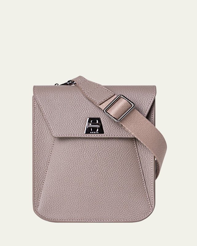 Anouk Mini Flap Leather Messenger Bag